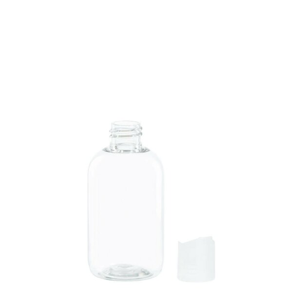 Duschgelflasche klar mit Klappverschluss, 100ml